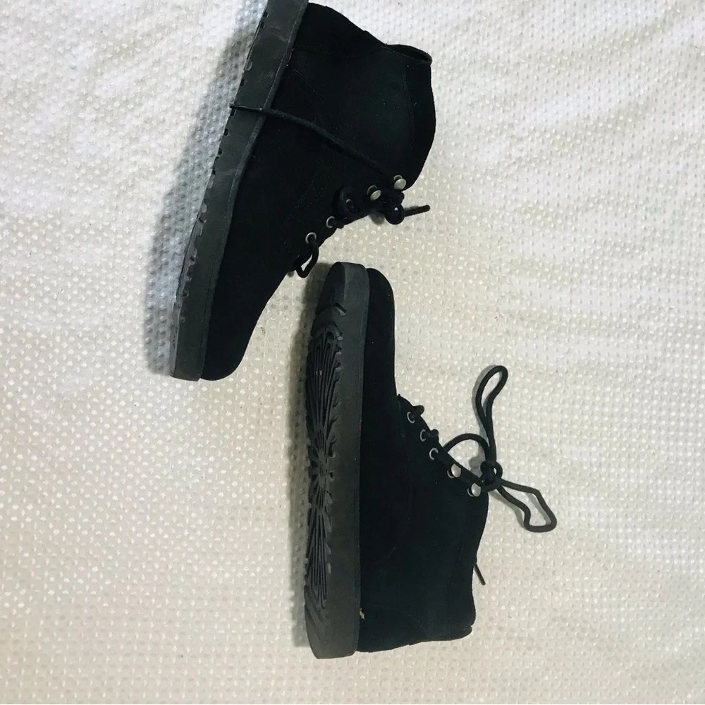 UGG Women’s Bethany Lace Up Sheepskin Booties‎ 1012532- Black Suede